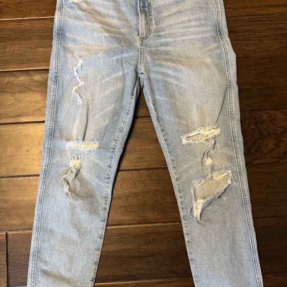 Agolde Light Blue Distressed Skinny Jeans - Picture 3 of 11